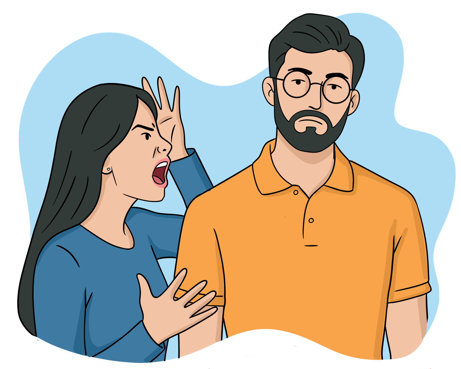 Young family couple have conflict @freepik.com